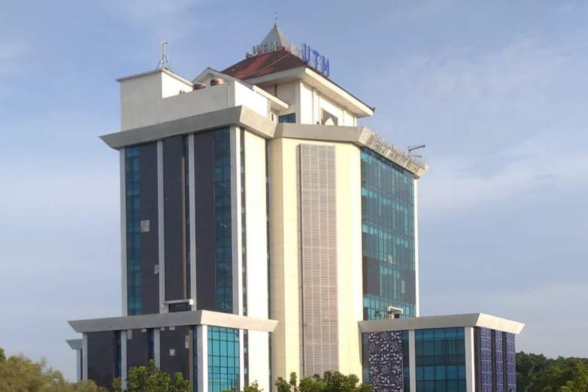 Gedung rektorat Universitas Trunojoyo Madura di Bangkalan, Jawa Timur.