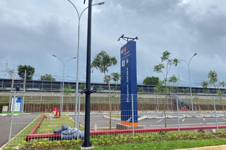 Stasiun Jatake di Kawasan Bumi Serpong Damai (BSD) yang ditargetkan beroperasi Januari 2026.