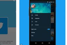 Fitur Malam Aplikasi Twitter Resmi Hadir di Android