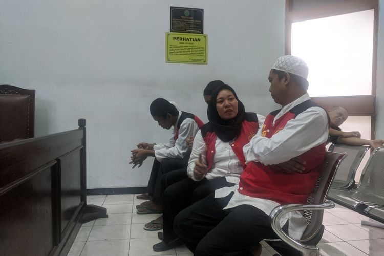 Sidang dua eksekutor pembunuh bayaran Aulia Kesuma di Pengadilan Negeri Jakarta Selatan, Kamis (12/3/2020)