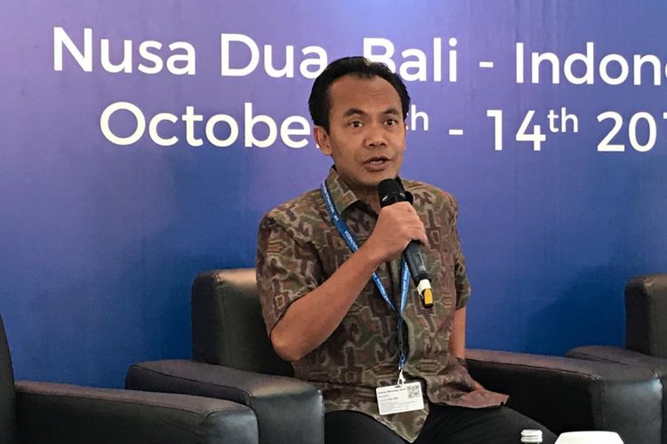 Ketua Pelaksana Harian Panitia Nasional Pertemuan Tahunan IMF-Bank Dunia 2018 Susiwijono