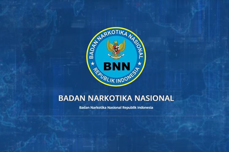 Tampilan layar situs resmi BNN