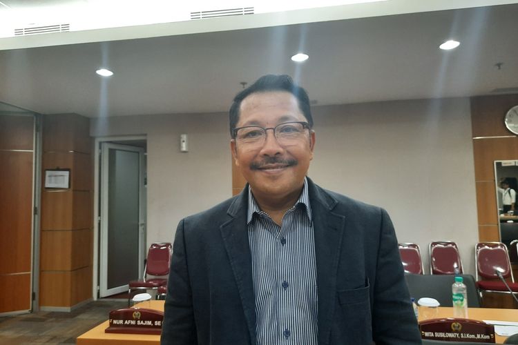 Anggota Komisi B Gilbert Simanjuntak di Komisi B, DPRD DKI, Senin (3/2/2020)