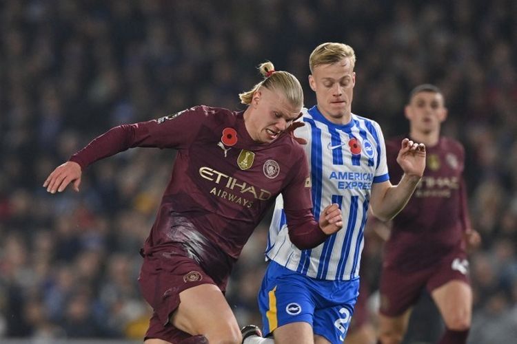 Link Live Streaming Brighton Vs Man City, Kick Off Pukul 20.00 WIB
