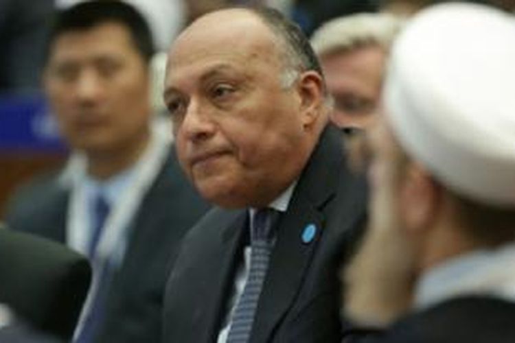 Sameh Shoukry mengumumkan rencana 'globalisasi' Al Azhar di konferensi di Washington. 