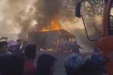 2 Truk Kontainer dan Sepeda Motor Terbakar di Makassar, Kerugian Ditaksir Rp 1 Miliar