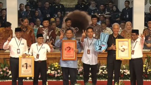 Survei LSI Denny JA: Anies-Muhaimin 22 Persen, Prabowo-Gibran 50,7 Persen, Ganjar-Mahfud 19,7 Persen