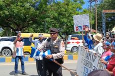 Demo Tolak DOB di Sorong, Polisi Amankan Bendera Bintang Kejora