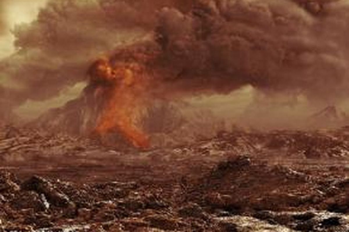 Ilustrasi vulkanisme di Venus
