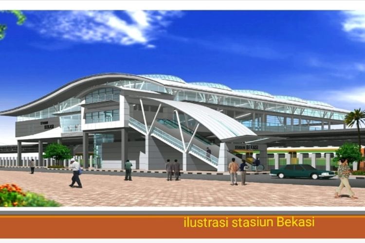 Ilustrasi revitalisasi Stasiun Bekasi.
