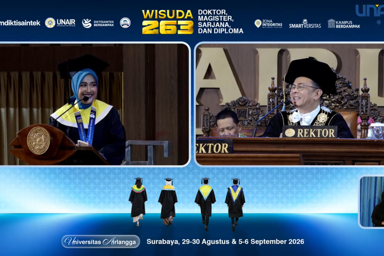 Sosok Ikfi, Dapat Beasiswa S2 dari Rektor Unair Usai Ungkapkan Cita-citanya Saat Pidato Wisuda