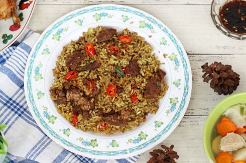 Resep Nasi Goreng Bumbu Kari untuk 2 Porsi