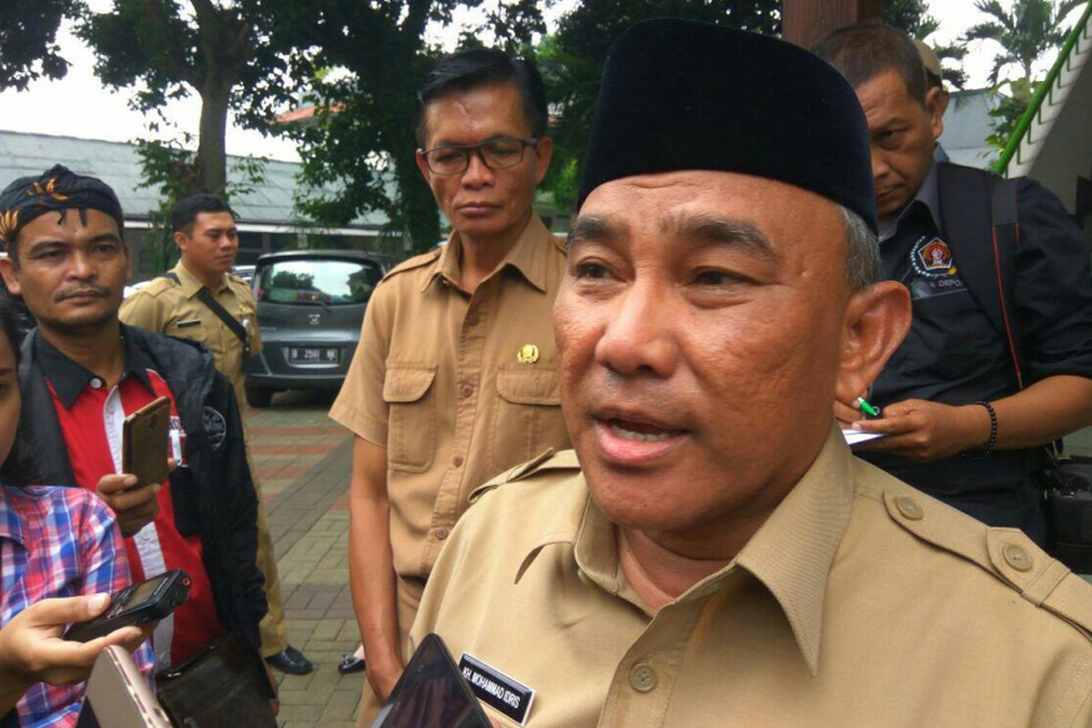 Walikota Depok, Muhammad Idris saat ditemui di kantor Walikota, Depok,Senin (19/2/2018).