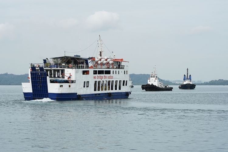 Ilustrasi kapal ferry yang dioperasikan oleh PT ASDP Indonesia Ferry (Persero). 
