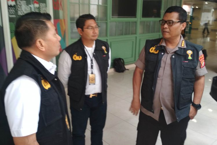 Ketua Tim Media Satgas Anti Mafia Bola Kombes Argo Yuwono memberikan keterangan kepada media di  Fx Sudirman, Tanah Abang, Jakarta Pusat, Rabu (30/1/2019)