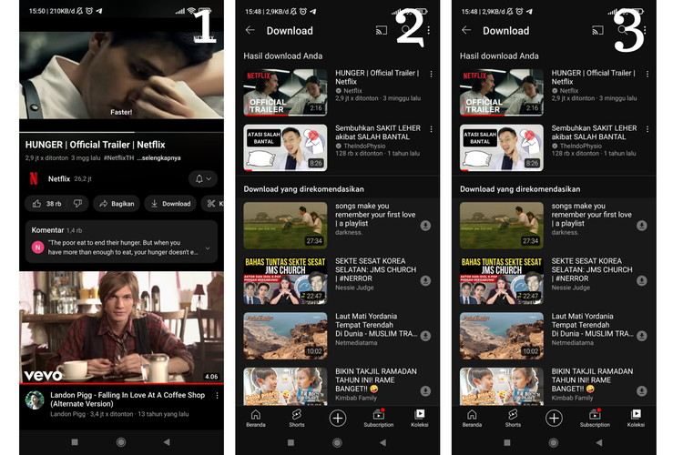 cara download musik dan video di YouTube