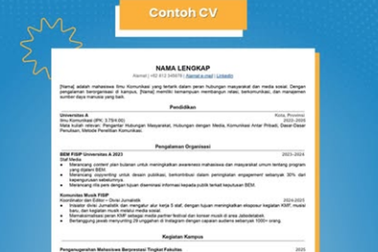 Tips Bikin Curriculum Vitae ATS 
