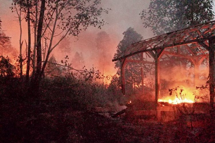 DOKUMENTASI/ Hutan di Taman Nasional Gunung Merapi (TNGM) kembali terbakar. Kali ini lahan seluas 5 hektar habis dilalap si Jago Merah pada Selasa (17/10/2023)