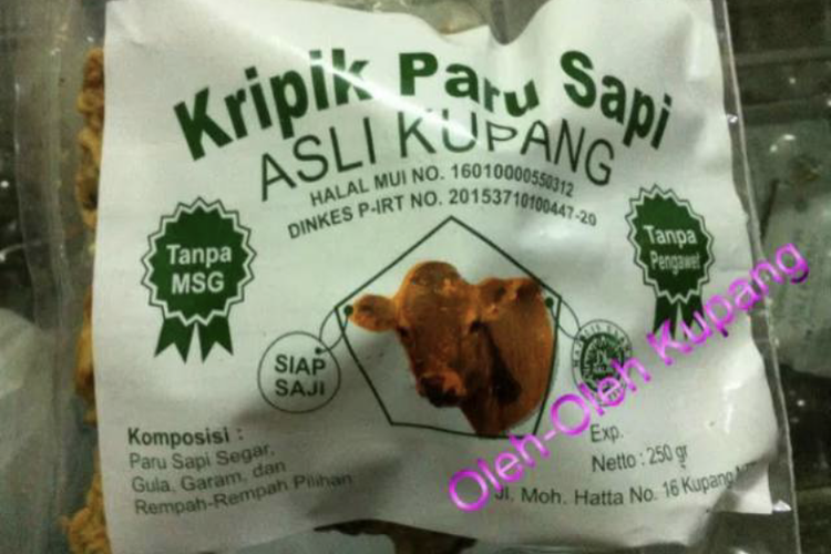 Keripik paru sapi khas Kupang