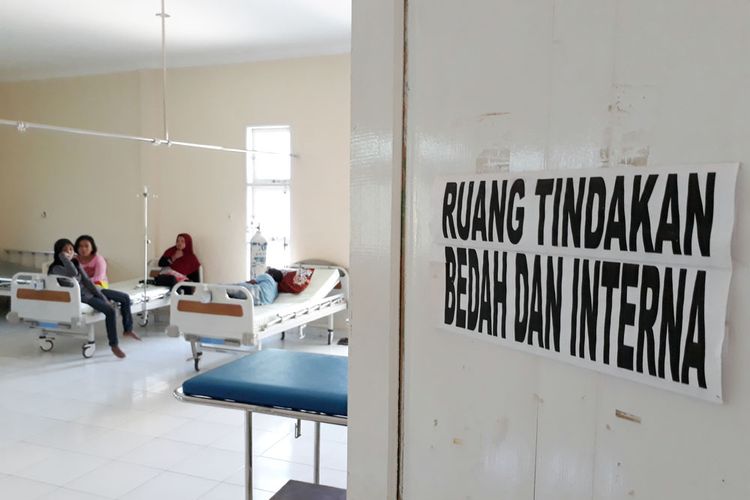 Ruang Unit Gawat darurat RS Otanaho Kota Gorontalo yang hanya memiliki satu buah tensimeter