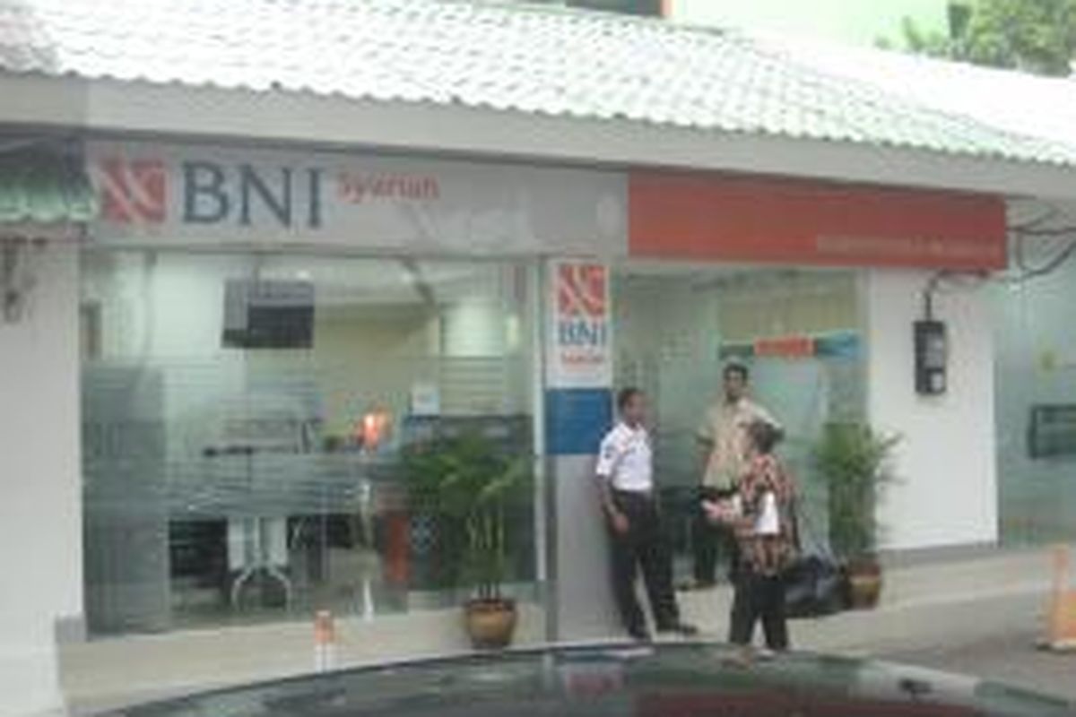 Gerai BNI Syariah di Kantor Kementerian Agama, Pejambon, Jakarta Pusat.