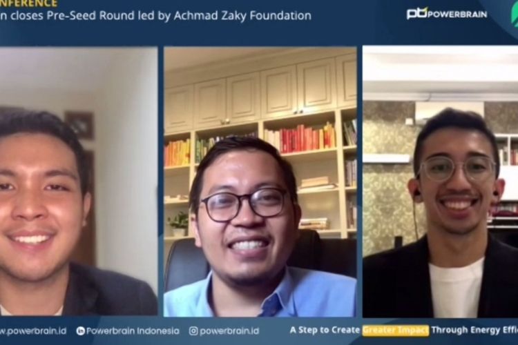Tangkapan layar pendanaan Achmad Zaky Foundation ke Powebrain