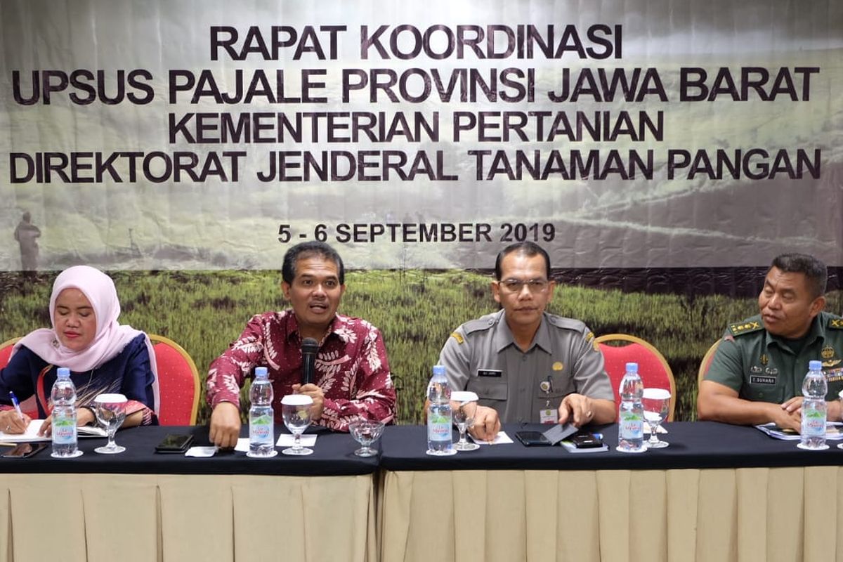 Kementan turut mengundang Dinas Pertanian Kabupaten, Kodim, dan Tim Upsus guna menyamakan langkah dalam percepatan tanam September 2019.