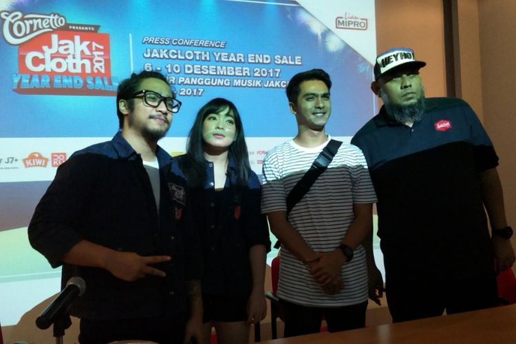 Konferensi pers JakCloth YES 2017 di Jakarta Design Center, Jakarta Selatan, Rabu (29/11/2017).