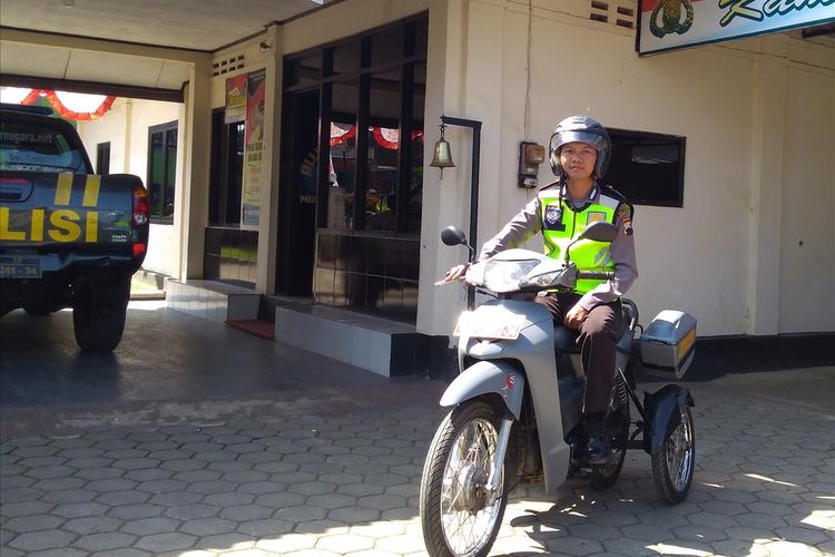 Brigadir Dian Wijayanto di Mapolsek Purwanegara, Kabupaten Banjarnegara, Jawa Tengah, Sabtu (13/7/2019).