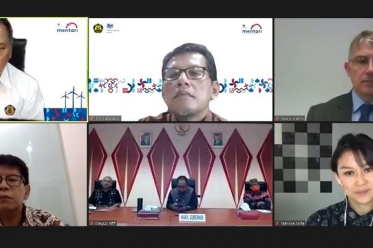 Peluncuran program Menuju Transisi Energi Rendah Karbon Indonesia atau bisa disebut Mentari, Kamis (30/7/2020).