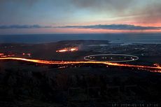 Sejumlah Rumah Terbakar Saat Lava Gunung Berapi di Islandia Capai Kota