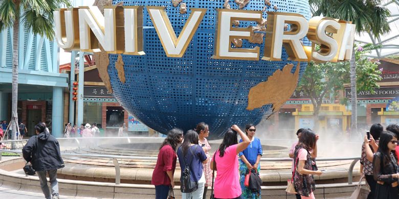 Universal Studios Singapore, Rabu (8/2/2017). Tempat wisata yang berada di Pulau Sentosa ini bisa dibilang wajib dikunjungi wisatawan saat melancong ke Singapura termasuk wisatawan Indonesia.