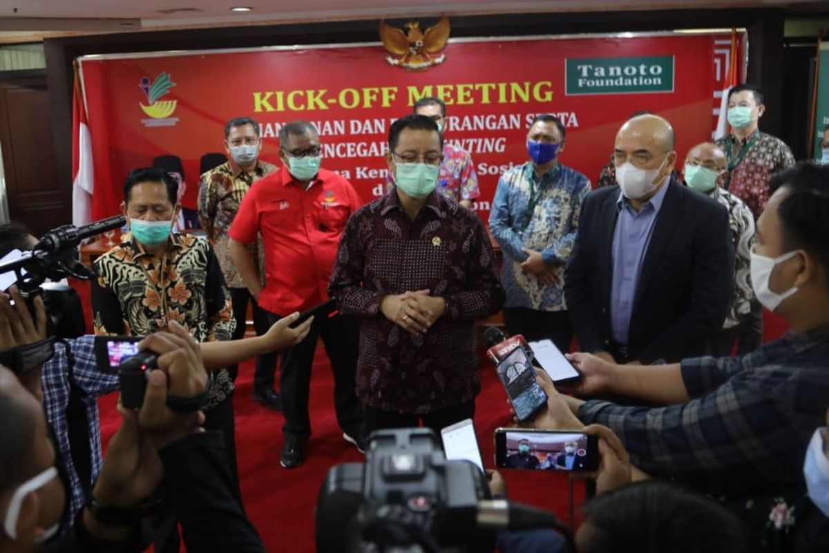 pertemuan penanganan stunting, Jumat (28/08/2020).