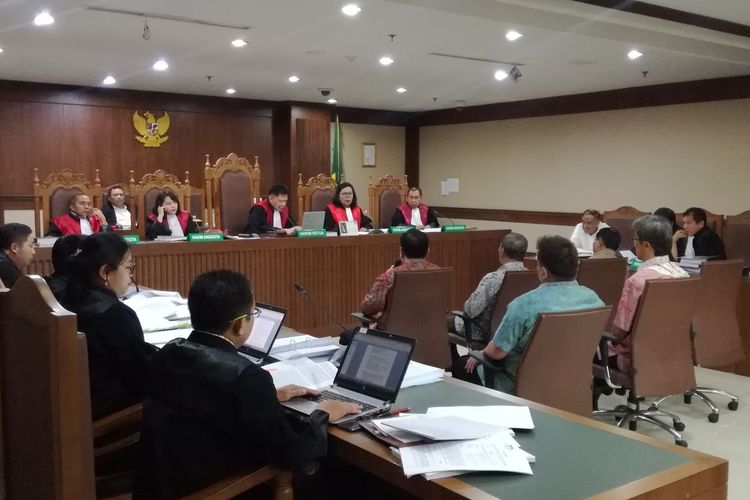 Sidang lanjutan pemeriksaan saksi untuk terdakwa mantan anggota Komisi II DPR Markus Nari di Pengadilan Tindak Pidana Korupsi Jakarta, Rabu (18/9/2019)