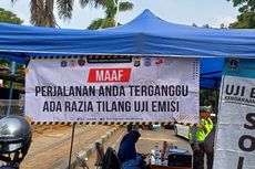 Belasan Kendaraan Kena Razia Uji Emisi di Lebak Bulus, 2 Pengendara Ditilang