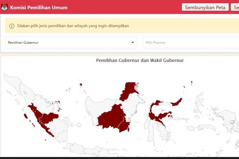 Link Hasil Real Count Pilkada Serentak 2020 di 9 Provinsi dan Sejumlah Kabupaten/Kota
