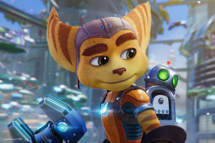 Ilustrasi game Ratchet and Clank: Rift Apart