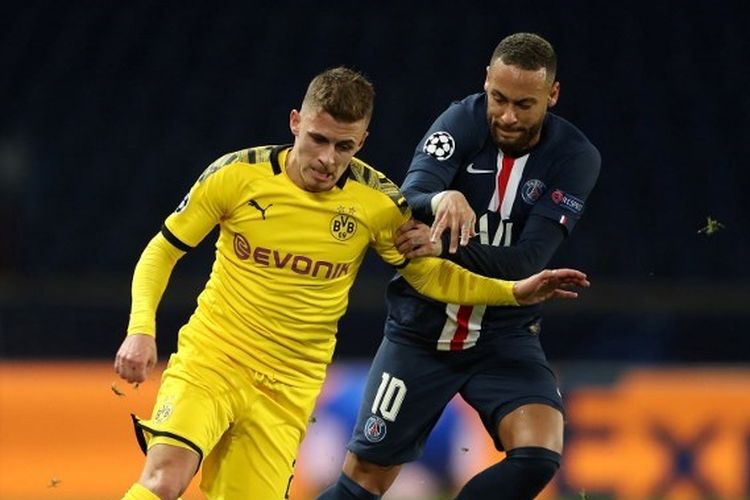 Laga PSG vs Dortmund pada babak 16 besar LIga Champions, Kamis (12/3/2020) dini hari WIB.