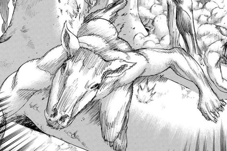 Karakter Okapi Titan yang terlihat dalam manganya.