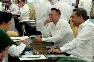 Penampakan Raffi Ahmad dan Menteri-menteri Prabowo Bayar Zakat di Istana