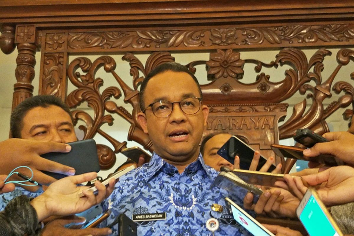 Gubernur DKI Jakarta Anies Baswedan di Balai Kota DKI Jakarta, Jalan Medan Merdeka Selatan, Rabu (29/11/2017).