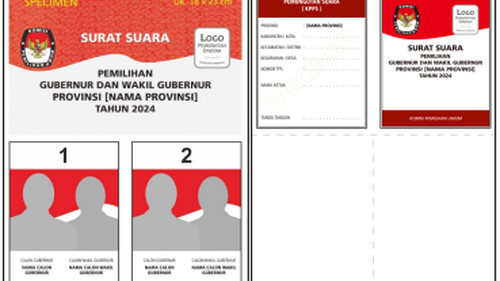 Kenali Perbedaan Warna Surat Suara Pilkada 2024