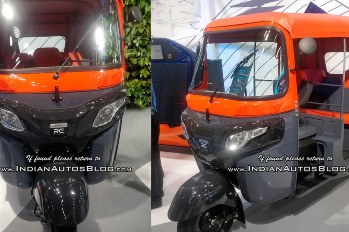 Penampakan Bajaj RE bermotor listrik di ajang Move 2018 di India