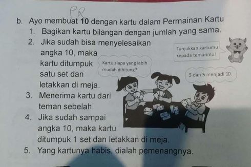 Tanggapan Disdik soal Ilustrasi LKS Matematika Mirip Anak Main Gaple di Banyumas