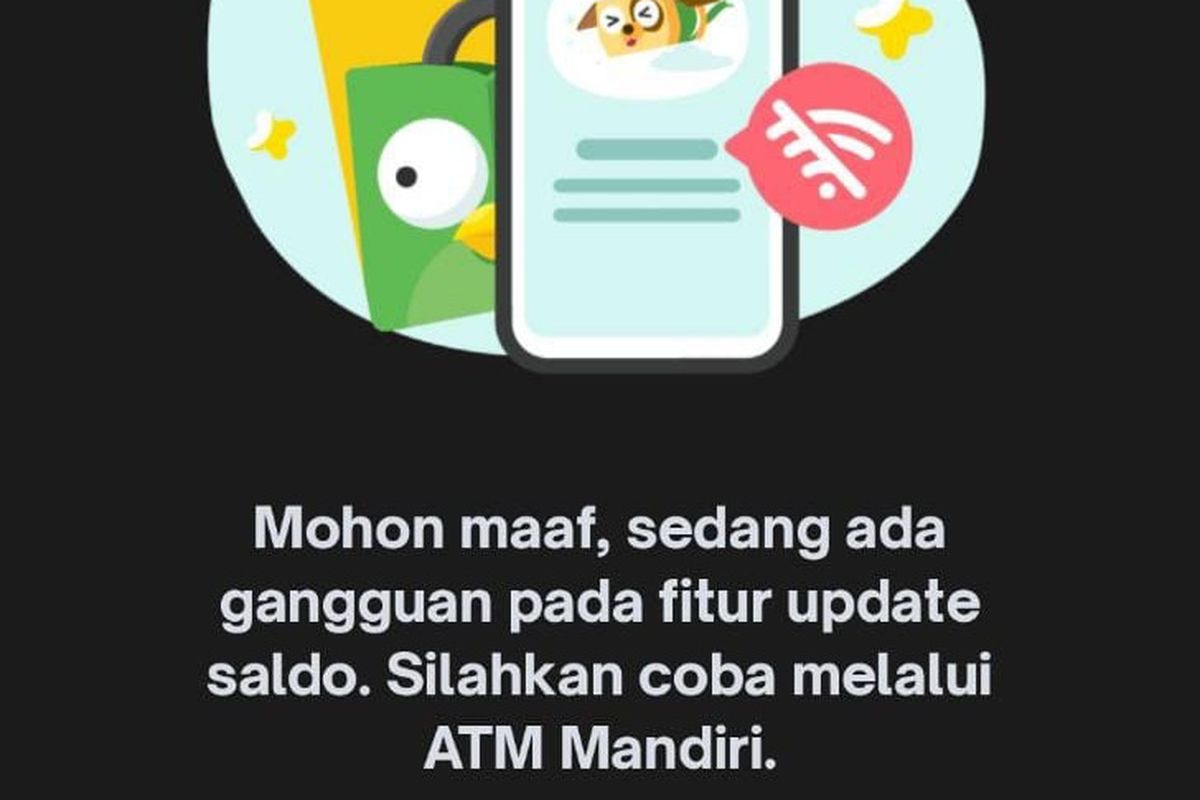 Top Up Saldo E-Money Via Tokopedia Eror, Manajemen: Ada Kendala Sistem