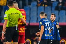 Babak I Roma Vs Inter Milan: Calhanoglu Bikin Gol 