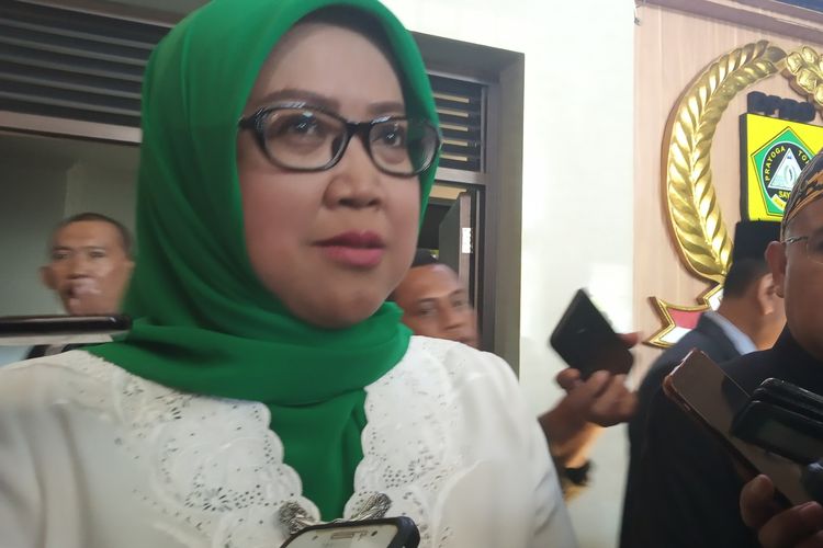 Bupati Bogor Ade Yasin saat ditemui usai rapat paripurna di Gedung DPRD Kabupaten Bogor, Rabu (12/6/2019)