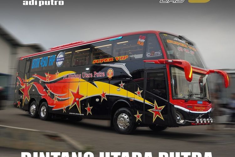 Bus baru PO Bintang Utara Putra