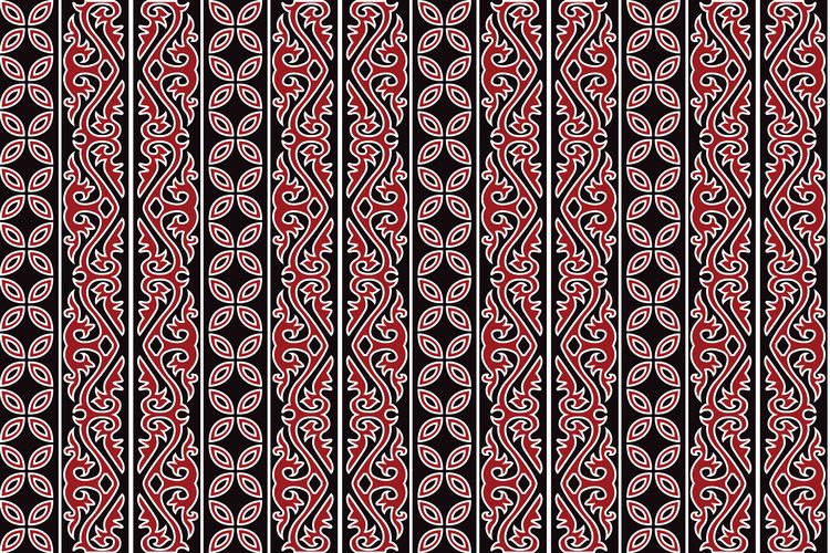Batik batak motif gorga  menjadi corak yang cukup dikenal masyarakat Sumatera Utara.