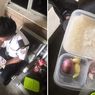 Viral Foto Satpam Makan Nasi Lauk Bawang, 90 Persen Gaji Buat Keluarga di Kampung
